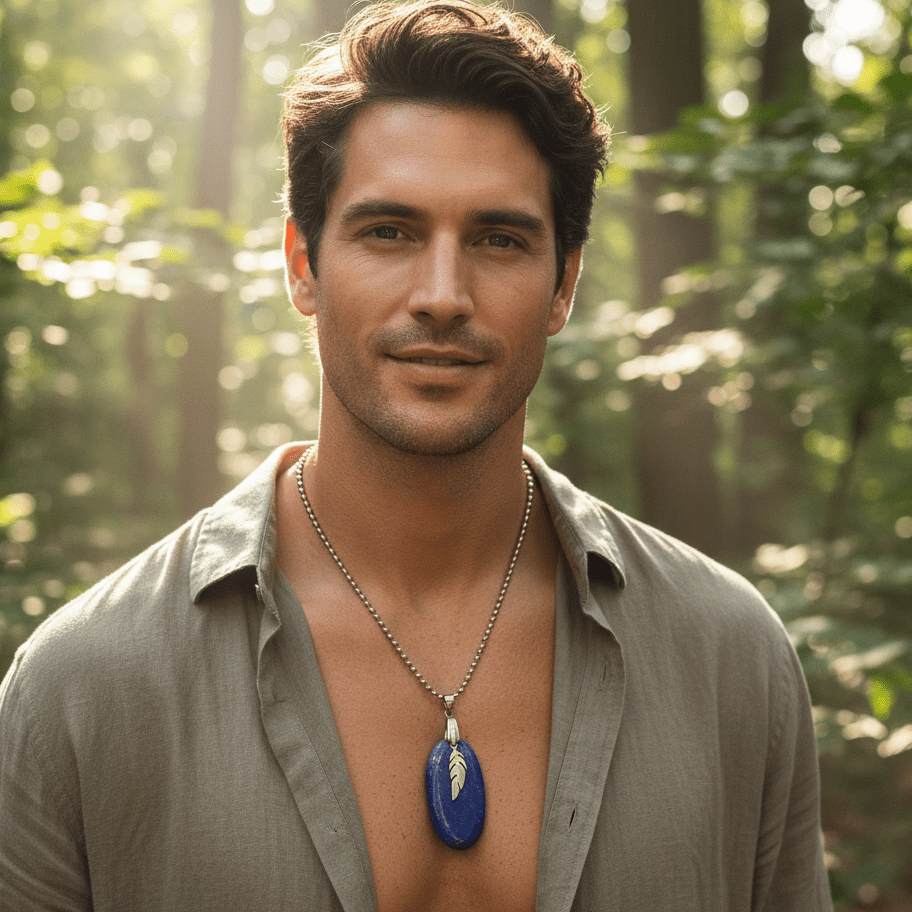 Collier et Pendentif en lapis lazuli Extra au choix - Secret de Cristaux