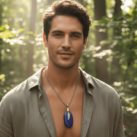 Collier et Pendentif en lapis lazuli Extra au choix - Secret de Cristaux