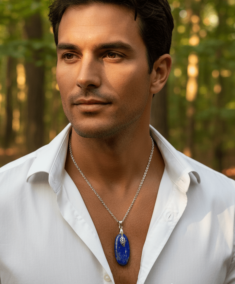 Collier et Pendentif en lapis lazuli Extra au choix - Secret de Cristaux