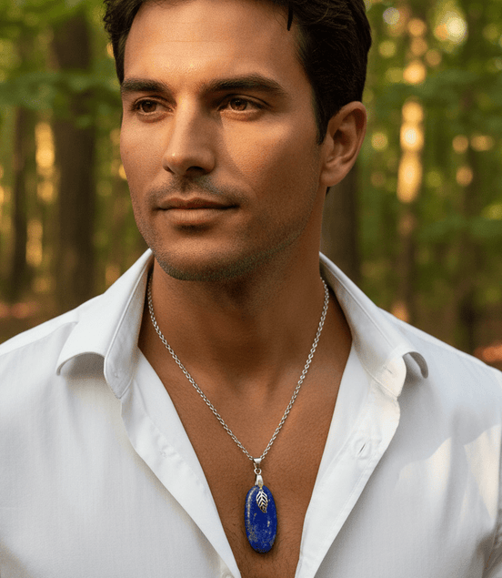 Collier et Pendentif en lapis lazuli Extra au choix - Secret de Cristaux