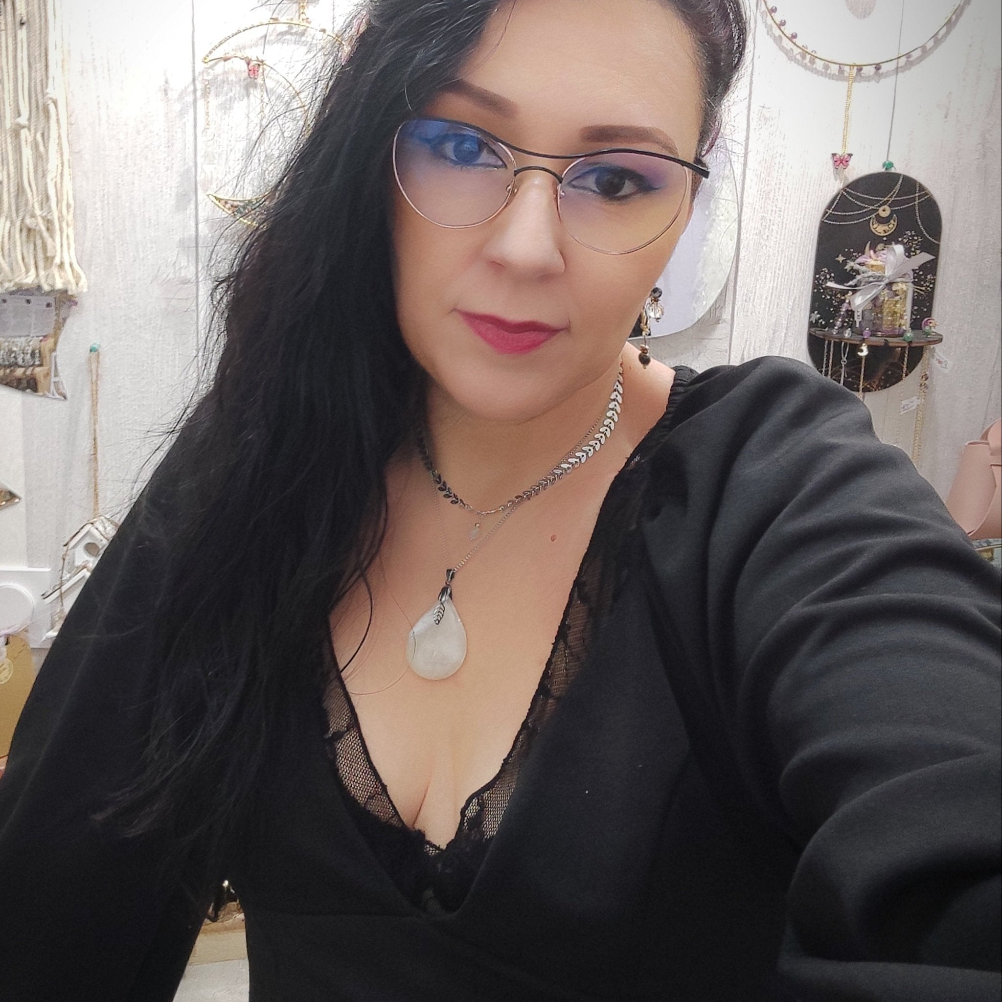 Double Collier en pierre de lune extra - Secret de Cristaux