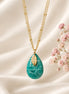 Collier doré en Amazonite