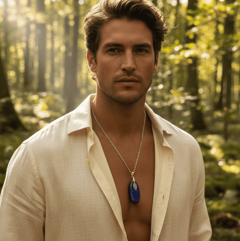 Collier et Pendentif en lapis lazuli Extra au choix - Secret de Cristaux