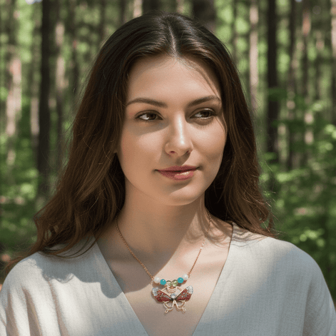 Collier envol de fée, au choix; amazonite, fluorite, pierre de lune arc en ciel - Secret de Cristaux