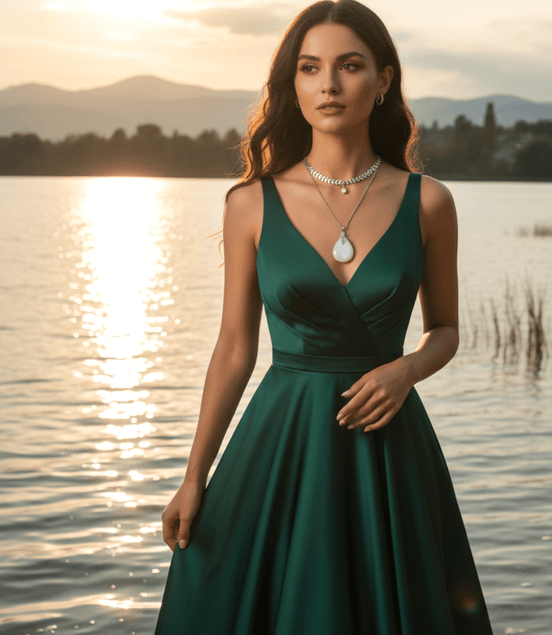 Double Collier en pierre de lune extra - Secret de Cristaux