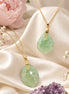 Collier doré fluorite verte chaine 