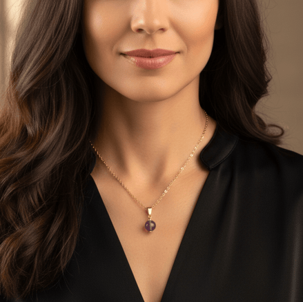 Collier et sa Perle de pierre Naturelle au choix - Secret de Cristaux