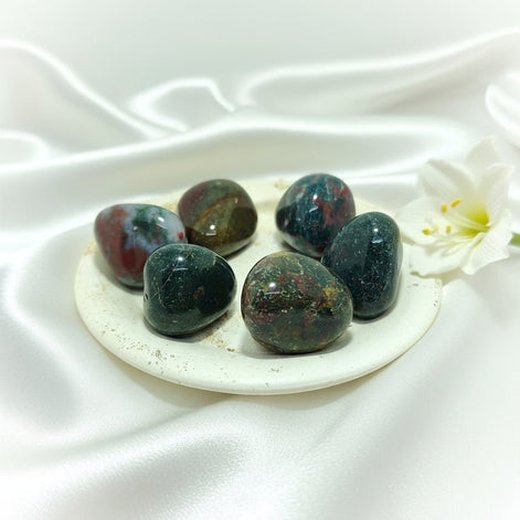 Pierre de jaspe Mokaite, rouge, polychrome, paysage au choix - Secret de Cristaux