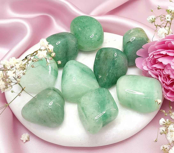 Pierre Aventurine verte, roulées, oeuf, brute, au choix