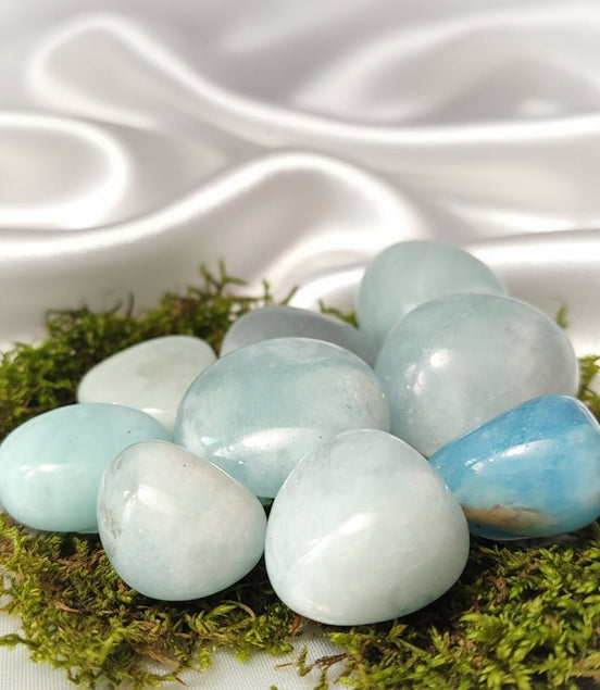 Pierre Naturelle d’Aigue - Marine Charisme, Communication, Sérénité - Secret de Cristaux