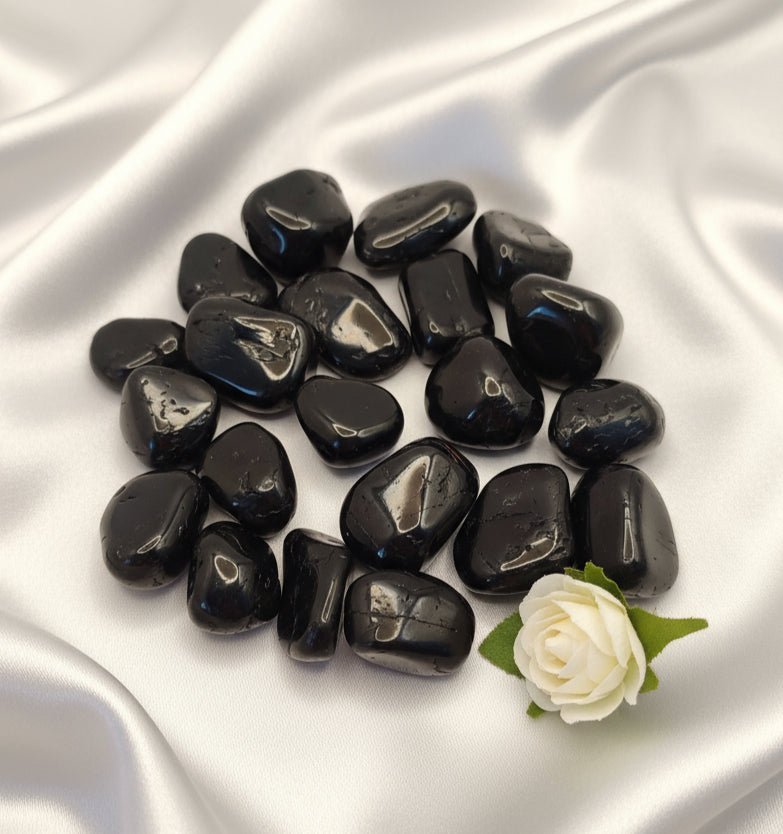 Pierre en tourmaline noire au choix, roulée ou coeur - Secret de Cristaux