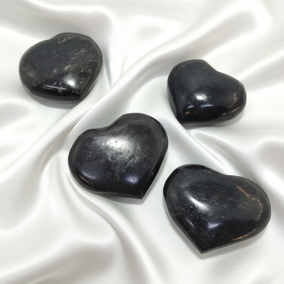 Pierre en tourmaline noire au choix, roulée ou coeur - Secret de Cristaux