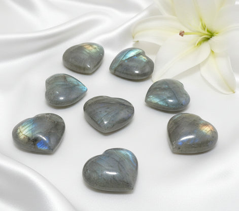coeur en Pierre de Labradorite - Secret de Cristaux