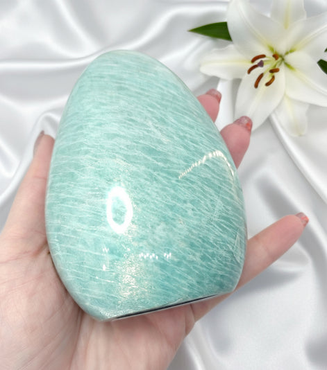 Pierre d'amazonite, Galet, pierres roulées, bloc, au choix - Secret de Cristaux