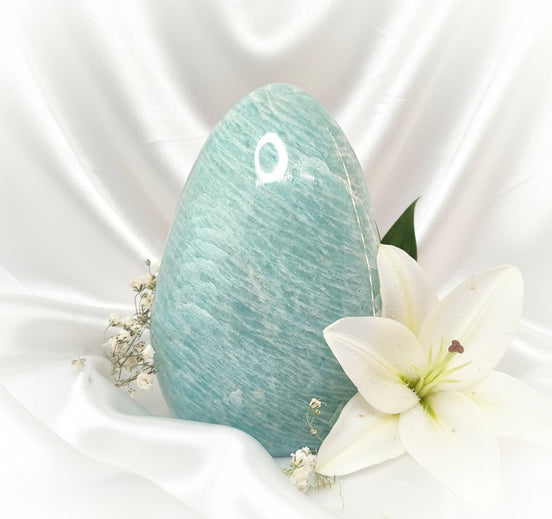 Pierre d'amazonite, Galet, pierres roulées, bloc, au choix - Secret de Cristaux