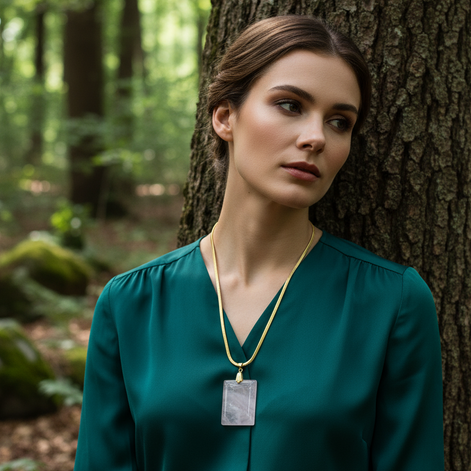 bijoux chic en quartz rose