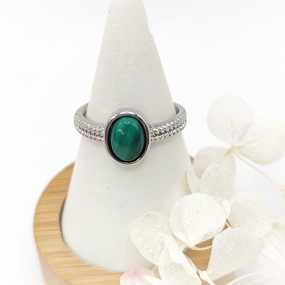 bague malachite