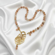 collier pierre de lune loup
