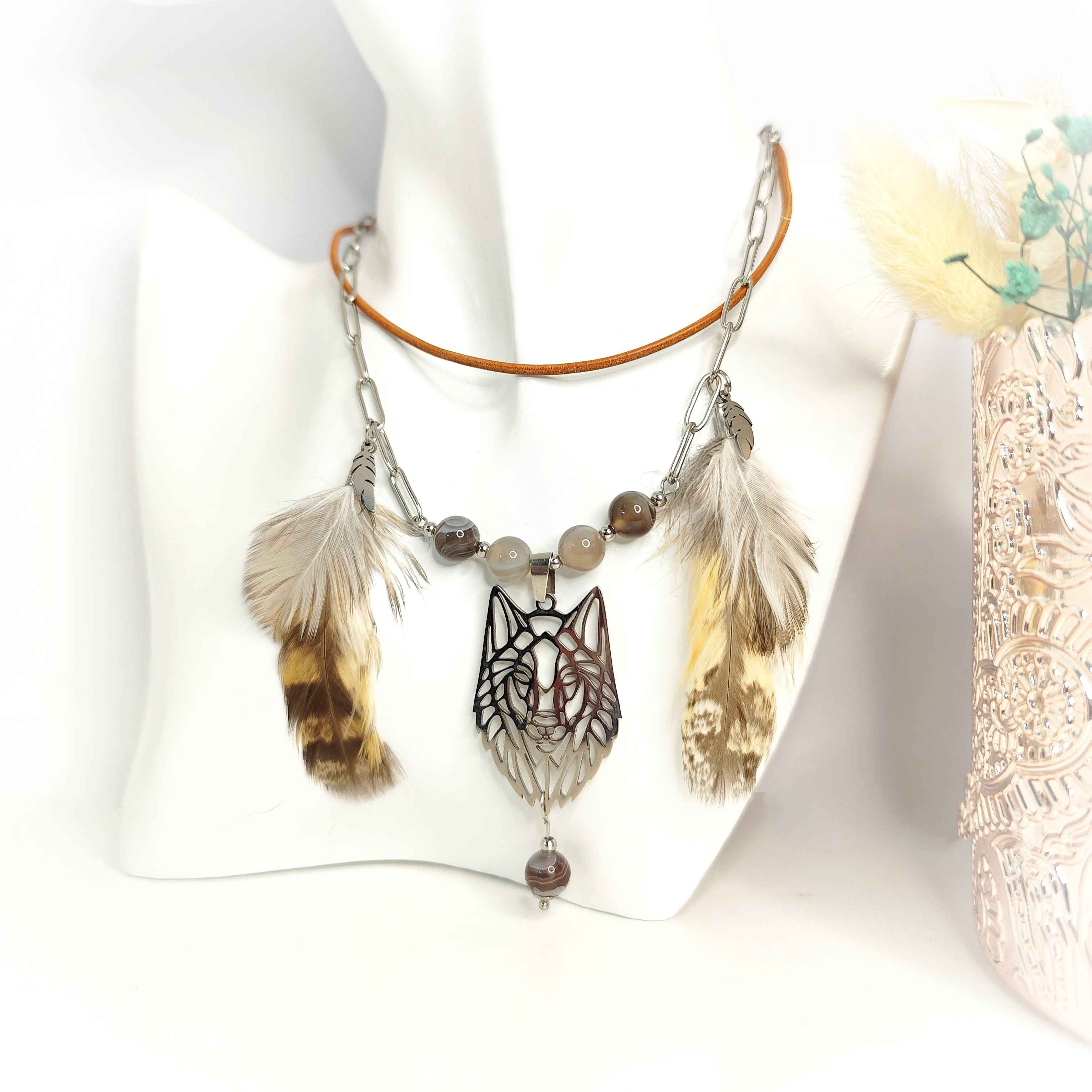 Collier ou bracelet en agate du Botswana extra 