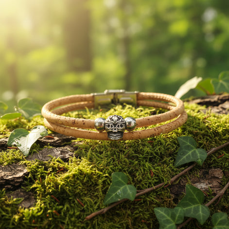 bracelet liège homme  viking