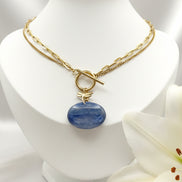  collier doré en cyanite extra