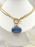  collier doré en cyanite extra