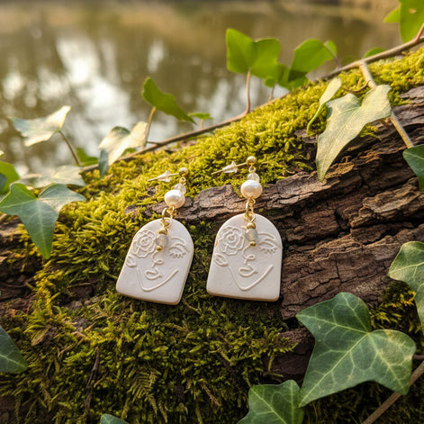 boucles d'oreilles originale femme perle