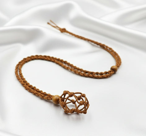 porte pierre Collier sautoir réglable,  pour mettre sa pierre