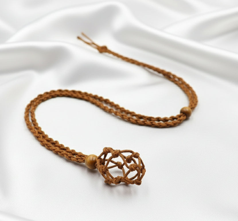 porte pierre Collier sautoir réglable,  pour mettre sa pierre