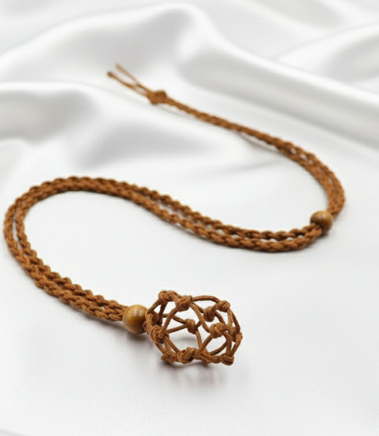 porte pierre Collier sautoir réglable,  pour mettre sa pierre