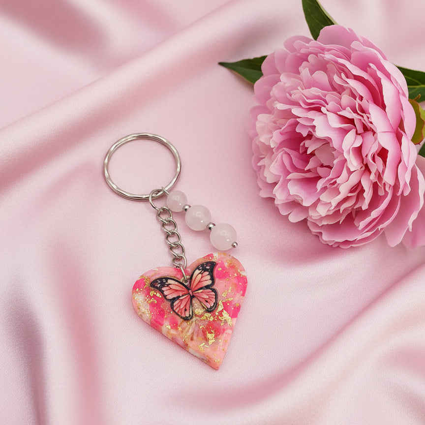 bijou coeur rose