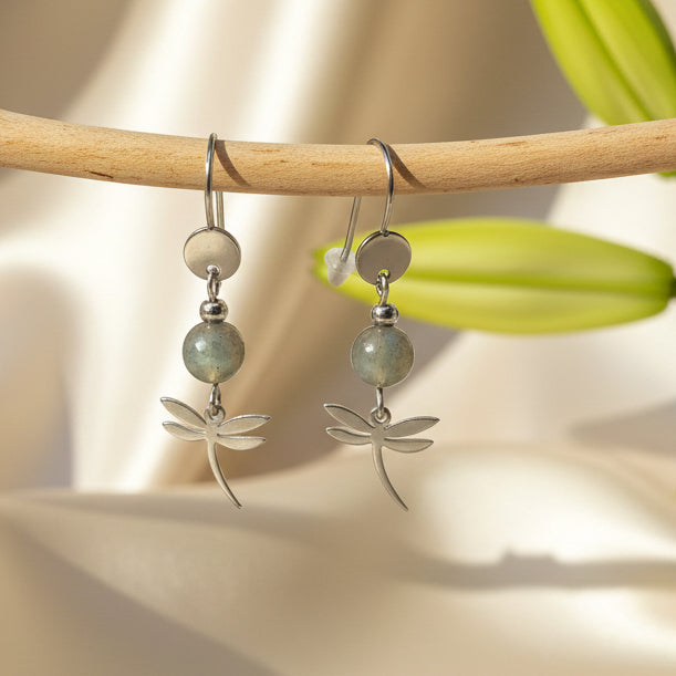 bijoux labradorite libellule