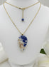 Collier doré en sodalite naturelle  élégance, intuition et sérénité