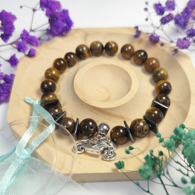 kit bracelet perles en pierre oeil de tigre