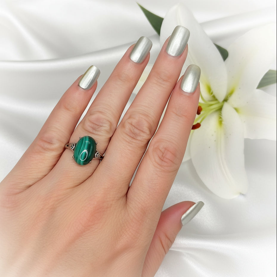 bague malachite
