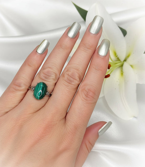 bague malachite

