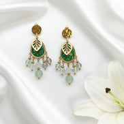 Boucles d’oreilles artisanales en Fluorite
