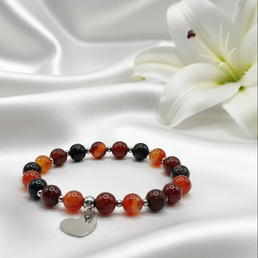 Bracelet de perles sur mesure en pierres à personnaliser