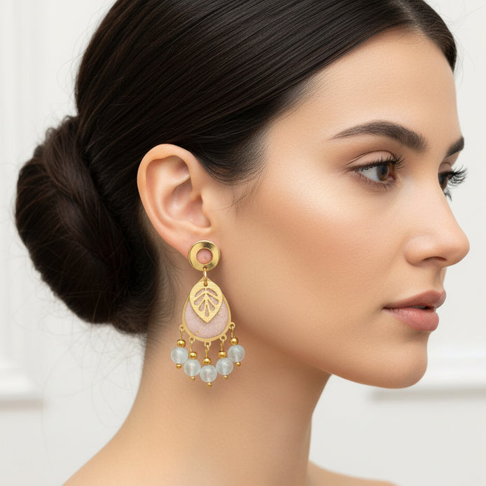 boucles d oreilles aigue marine