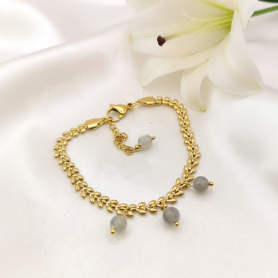bracelet doré labradortite 70300