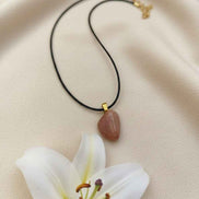 Collier et Pierre de soleil roulée qualité AA au choix