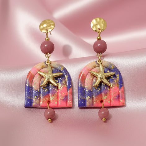 boucles d oreilles pate polymère