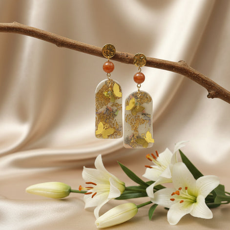 bijoux pierre de soleil et polymère