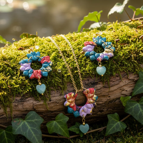 bijoux polymère et pierres naturelles