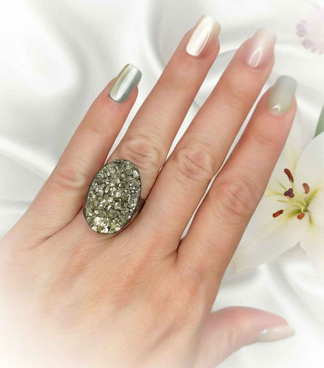 Bague en Pyrite brute