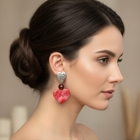 boucles d oreilles love