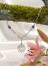 collier chakra amethyste