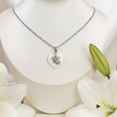 collier coeur de nacre