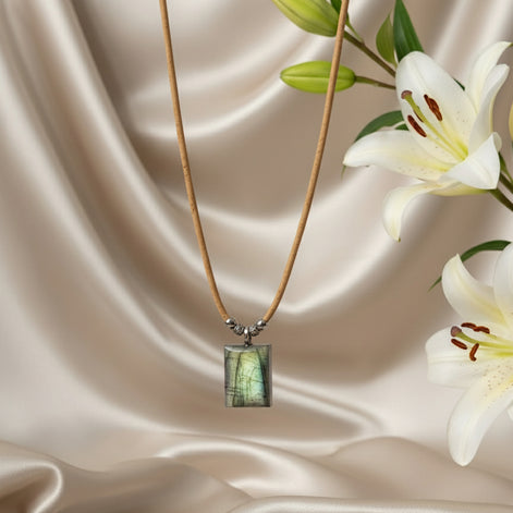 collier liège labradorite homme