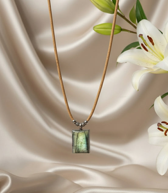collier liège labradorite homme